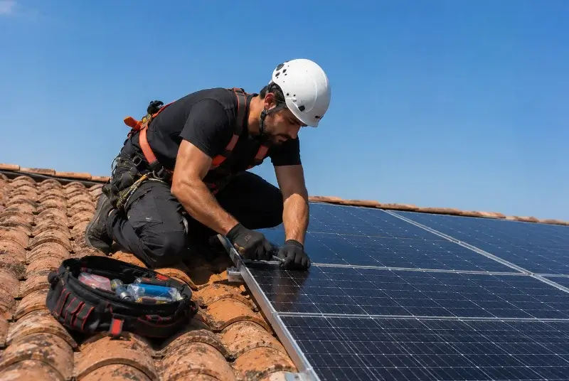 Maintenance et monitoring de panneaux solaires à Viry